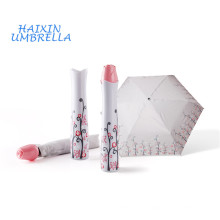 Presente ao ar livre do presente do uso Plástico ABS 21 polegadas Metal Frame Durable Promocional UV Rose Bottle Umbrella Com Logo Prints